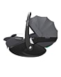 8052204300_2024_maxicosi_carseat_babycarseat_pebble360pro2_grey_twillicgraphite_fullreclinepositionwithcanopy_side
