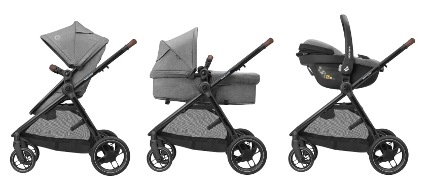 3 in 1 travel system with changing bag